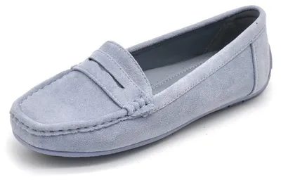 Productafbeelding van IF Fashion Dames Schoenen, Mules, Instappers, Zachte loafers met strass-steentjes, suède