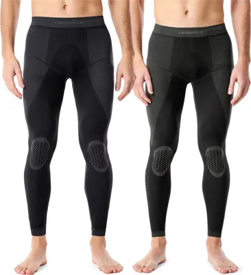 Produktbild von Ladeheid Herren Funktionsunterwäsche Lange Unterhose Thermoaktiv ((2Pack) Graphite-Khaki, Graphite-Khaki,  S)