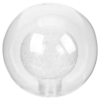 Glaskappe für Kronleuchter, G9, kugelförmig, transparent, 10x10x10 cm