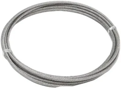 Obrázek produktu pro Ocelový lanko, 25 metrů - Nerezová ocel - Na zavěšení prádla - Odolné proti korozi - Průměr 3,0 mm - Stříbrná barva