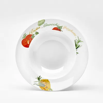 Obrázok produktu pre Solidchoice – Hlboký porcelánový tanier na cestoviny, 27 cm