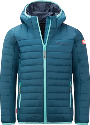 Produktbild von Trollkids Kinder Steppjacke Eikefjord, Dunkel Marine/Arktisblau/Mystisches Blau, Größe 140