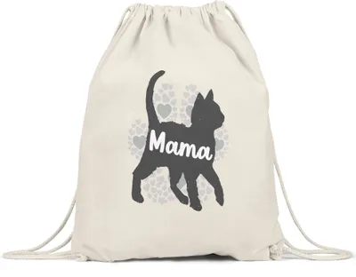 Produktbild von Katzen Mama Turnbeutel Gymsack Katzenbesitzer Katzenmama Katzenliebhaber Katzenbesitzer Muttertag