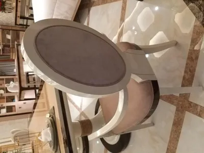 Image de Salle à manger Chaise Fauteuil Set Lounge Club avec accoudoirs Luxe Baroque Bois
