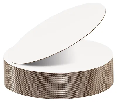 40 weiße Tortenplatten 25 cm rund, 2 mm dick