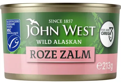 Image de John West Wilde Roze Zalm MSC, 213 g - Saumon sauvage tendre et durable