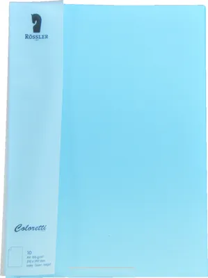 Zdjęcie produktu dla Rössler Papier 220726517 Papier firmowy Coloretti - A4, 165 g, 10 arkuszy, błękitny