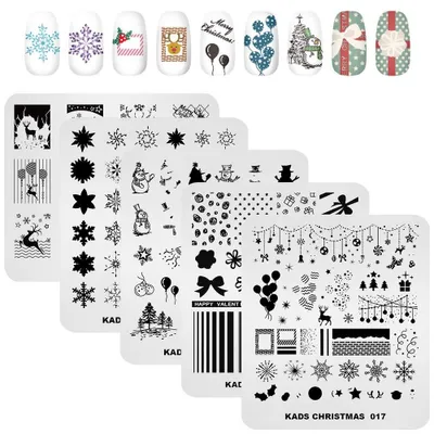 Produktbild von Nagelstempel-Sets für Weihnachten - 5 Stück
