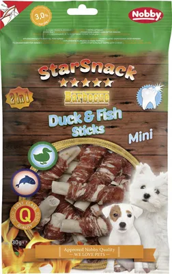 Produktbild von Nobby StarSnack Duck & Fish Sticks Mini 130 g