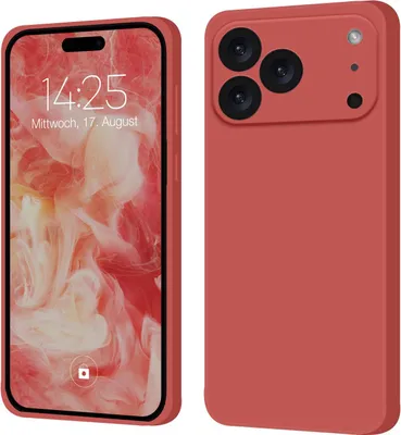 A product shot of a smartphone case, showing both the front and back of the case.