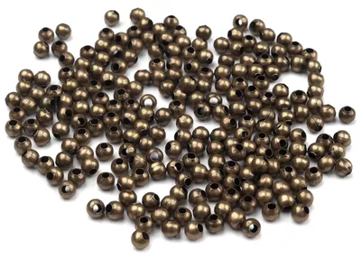 20g feine Metallperlen mit Loch Zwischenperlen Spacer, 3 mm, altmessing