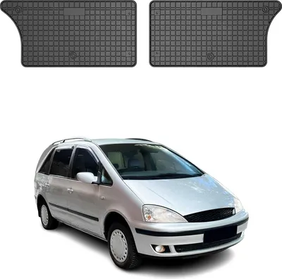 Image de Tapis de Sol pour Ford Galaxy 1995-2006 3e rangée en Caoutchouc Noir