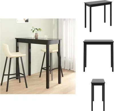 Produktbild von vidaXL Bartisch MDF Schwarz 115×55×107 cm -  Esstische