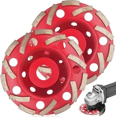 Produktbild von Diamant-Schleifblatt 2 Stück 125 mm x 2223 mm für Betonschleifer - Hacken-Schleifer - Stein - Beton - Mauerwerk - Kalksandstein.