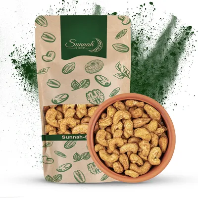 Produktbild von Sunnah Shop® Köstliche Würzige Käse Cashewkerne 500g geröstet | Knusprige Cashewkerne mit würzigem Käse cashew nüsse vegan Protein