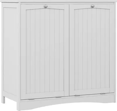 Immagine prodotto di armadietto da bagno con portabiancheria Vicco Bianco Bianco 83 x 80 cm con 2 cesti per la biancheria, Model 57363