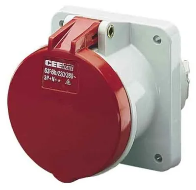 Obrázok produktu pre Povrchová zásuvka TA 63A,5p,6h,400V,IP44 1252A
