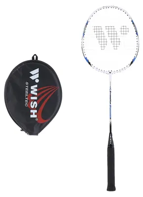 Obrázok produktu pre Bedmintonová raketa - oceľový rám, modrá