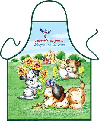 Zdjęcie produktu dla Fartuch dziecięcy Psy w parku