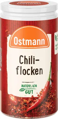 Obrázek produktu pro Ostmann chilli vločky intenzivní a pálivé koření 30g