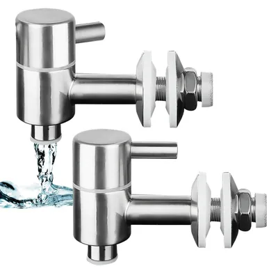 Productafbeelding van TRANKIELO® - Set van 2 roestvrijstalen drankdispensers – reservekraan voor biervaten – waterdispenser voor thuisgebruik