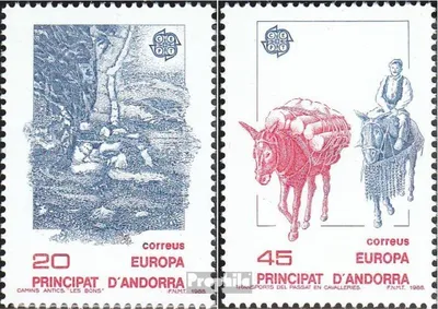 Produktbild von Briefmarken Andorra - Spanische Post 1988 Mi 200-201 (kompl.Ausg.) postfrisch Europa