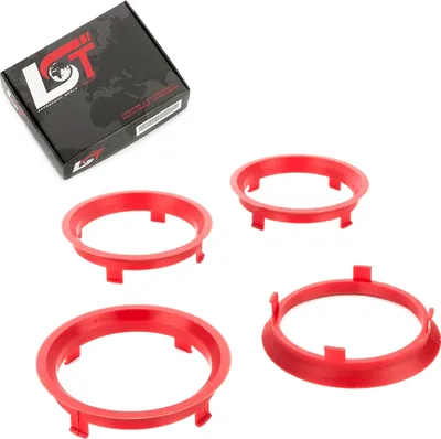 Produktbild von 4x Zentrierringe Distanzringe Rot Alufelgen Ø 64,1 mm - Ø 70,1 mm für BMW MINI