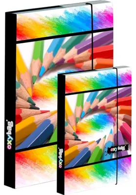 Produktbild von OXYBAG Notizbuchbox A4+ A5 Buntstifte