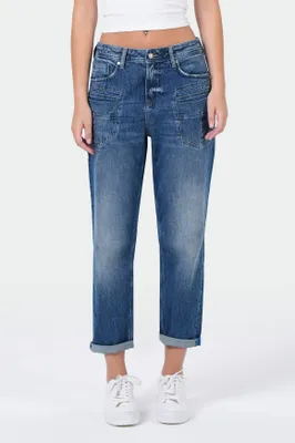 Produktbild von M.O.D Miracle of Denim Ivy Boyfriend Jeans Damen Essence Blue