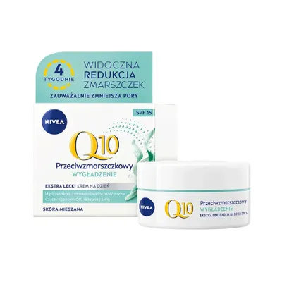 Zdjęcie produktu dla Nivea Q10 Wygladzenie Przeciwzmarszczkowy krem na dzien SPF15, 50ml