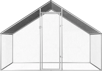 Obrázek produktu pro vidaXL Venkovní klec pro kuřata 2,75x2x1,92 m Pozinkovaná ocel