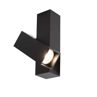 Zdjęcie produktu dla Reflektor sufitowy czarny kwadratowy ruchomy 1xGU10 4W MITSUMA 8000 Shilo
