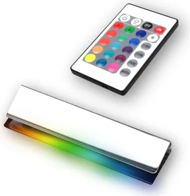 Produktbild von kalb | LED RGB Glaskantenbeleuchtung Vitrinenbeleuchtung Clip Glas 1er Set