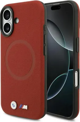 Produktbild von BMW M FW Metal Logo MagSafe Case für iPhone 17 rot