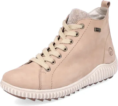 Produktbild von Remonte Schnürboot - Beige Veloursleder Größe: 36 Normal