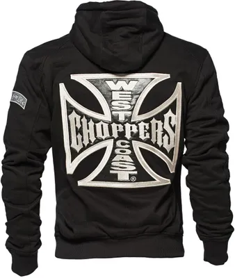 Produktbild von West Coast Choppers Cross Panel Zip Hoody black L