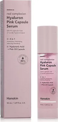 Produktbild von HANSKIN real complexion hyaluron + pink capsule serum