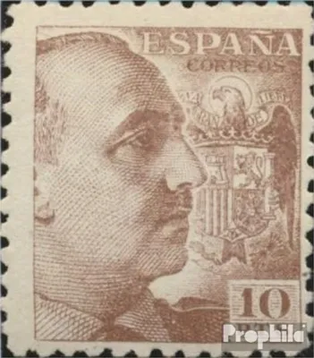 Produktbild von Briefmarken Spanien 1939 Mi 856B Linienzähnung postfrisch Franco