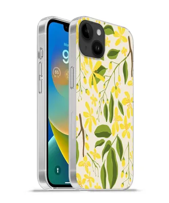 Produktbild von MuchoWow® Handyhülle Schutzhülle Hülle für Apple iPhone 14 Plus - Soft case Blume - Gelb - Muster Silikon Softcase Handy Hülle - Abbildung