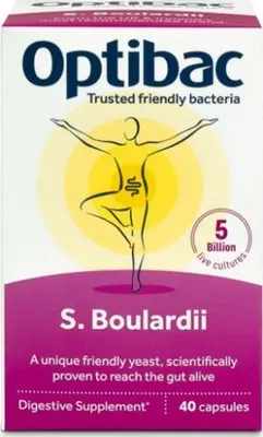 Zdjęcie produktu dla Saccharomyces Boulardii (probiotyki na biegunkę) 40 kapsułek
