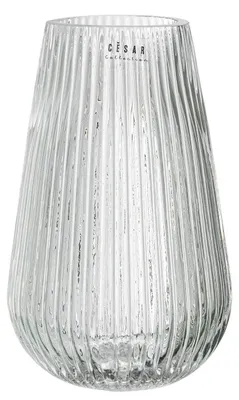 Glas-Tafelvaas transparent 14x14x23 cm