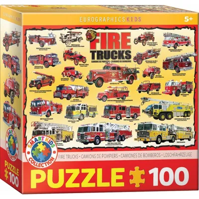 Obrázok produktu pre Puzzle Smartkids Wozy Strażackie 100 elementów