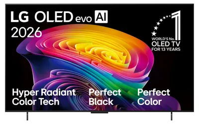 Produktbild von LG OLED evo AI OLED42C6ELB, 106,7 cm (42"), 3840 x 2160 Pixel, OLED, Smart-TV, WLAN, Schwarz