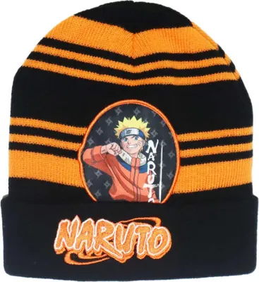 Produktbild von Anime Naruto Shippuden Jungen Herbst Wintermütze Mütze 54/56 – Schwarz / 54/56