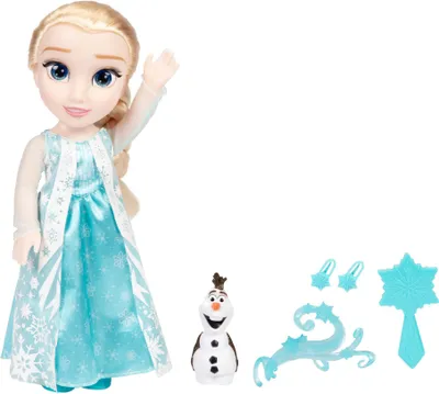 Image de Disney Frozen / Reine des Glaces - "Mon amie chanteuse Elsa & Olaf" - Poupée Elsa avec son - 38 cm