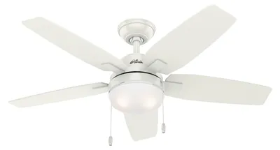 Zdjęcie produktu dla Wentylator sufitowy z oświetleniem i łańcuszkami Arcot White 117 cm