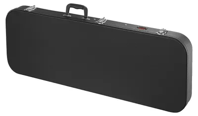 Image de VEVOR Etui rigide pour guitare électrique, étui rectangulaire de 1095 mm pour guitare, verrouillable, doublure en PVC, étui étanche, pour guitares électriques 39"/99 cm, noir