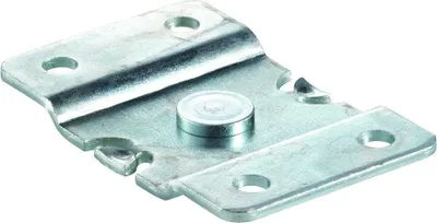 Zdjęcie produktu dla Płyta sufitowa do drzwi przesuwnych, 61/02, stal, cynkowana galwanicznie, dł. 40 mm, szer. 63 mm