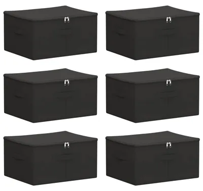 Produktbild von Aufbewahrungsbox 6 pcs Anthrazit 43 x 34 x 23 cm Vliesstoff
