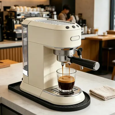 Produktbild von Rutschfester Silikon-Untersetzer für Kaffeemaschinen